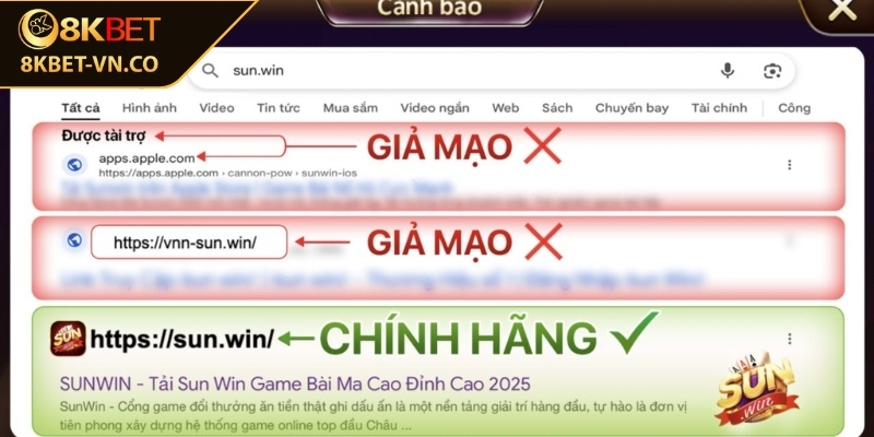 Tình trạng xuất hiện app Sunwin giả mạo hiện nay